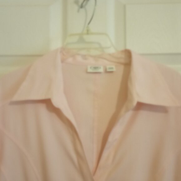 Pretty Pink Button Front Blouse Womens sz 18/20W - Picture 2 of 9